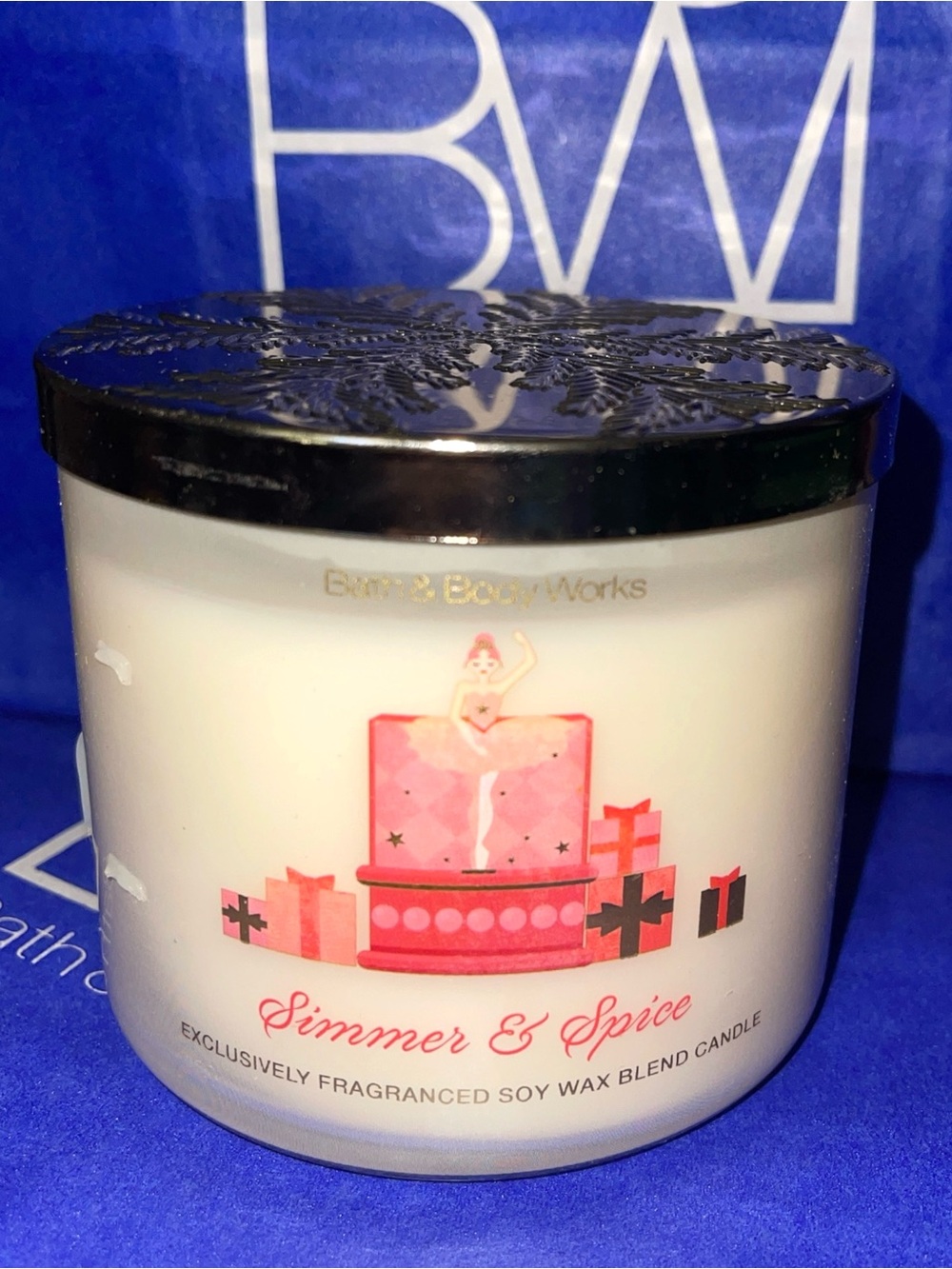 BATH & BODY WORKS SIMMER & SPICE 3 WICK CANDLE